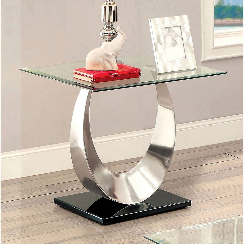 Juliana End Table Silver/Black - HOMES: Inside + Out, 3 of 5