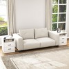 Resenkos Wood Nightstand With Charging Station, Bedside Table With 2 Drawers, Night Stand With Storage For Bedroom, - 4 of 4