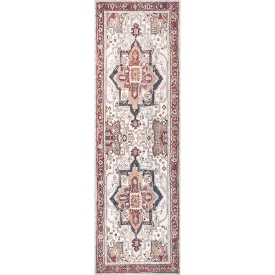 nuLOOM Miley SpinClean Machine Washable Stain-Resistant Area Rug