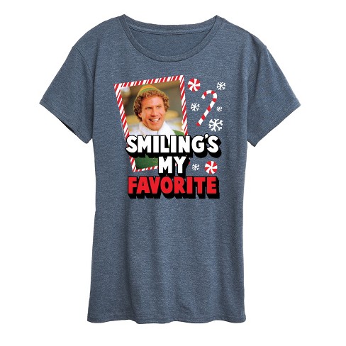 Women's - ELF - Christmas Smilings My Favorite Short Sleeve Graphic T-Shirt - image 1 of 4