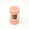 Gulches 3"x5" Rustic Pillar Candle,Pink - 4 of 4
