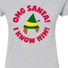 Women's - ELF - Christmas Family Set Omg Santa Fitted Graphic T-Shirt - 2 of 3