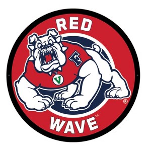 LED Wall Decor, College Football Round, Fresno State, Bulldog Born Bulldog Bred - 1 of 4