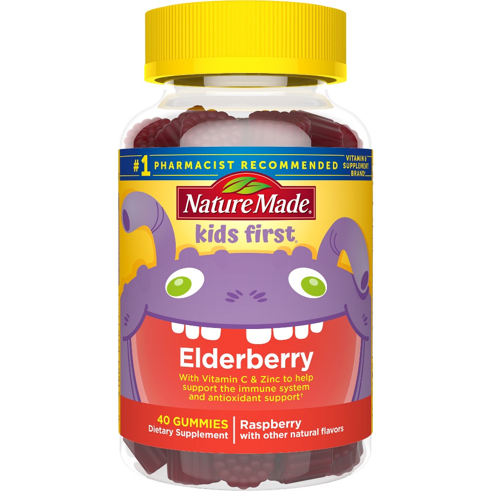 Photos - Vitamins & Minerals ZINC Nature Made Kids First Elderberry Gummies - 40ct 