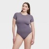 Women's Luxury Collection 4-Way Stretch Short Sleeve Bodysuit - Auden™ - 4 of 4