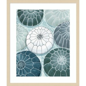 Amanti Art Moroccan Street Poufs by Yvette St. Wood Framed Wall Art Print - 1 of 4