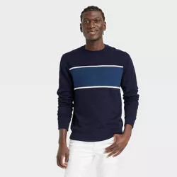 Men's Fleece Sweatshirt - Goodfellow & Co™ Blue M