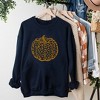Simply Sage Market Women's Graphic Sweatshirt Brown Leopard Pumpkin - 2 of 2