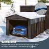 Real Relax Metal Carport Kits with Galvanized Steel Roof, Heavy Duty Metal Frame Canopy with Removable Sidewalls for Tractors, Boat,Car,Gray - 2 of 4