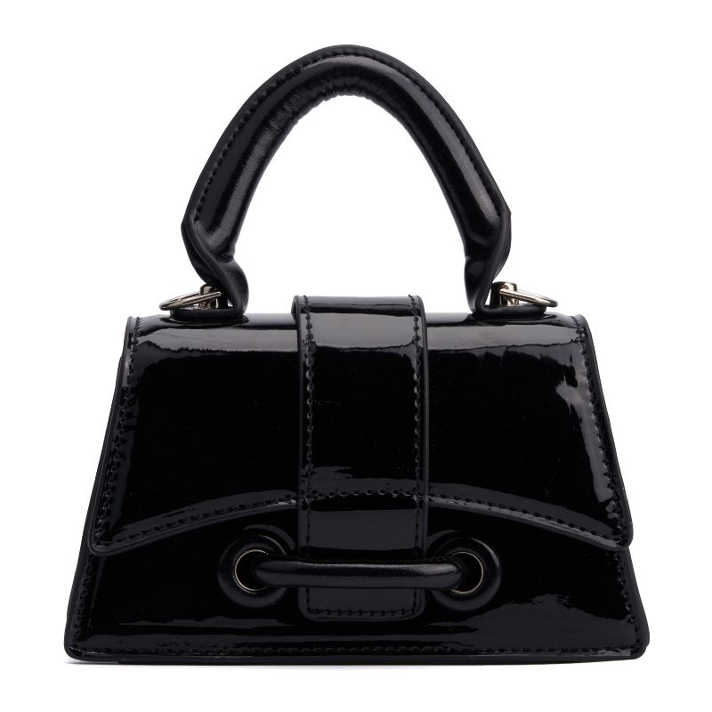 Olivia Miller -Women's-Patent Top-Handle Bag, 1 of 8