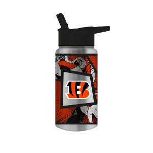 NFL Cincinnati Bengals Mascot Mini Thirst Water Bottle - 16oz: Stainless Steel, Portable - 1 of 3