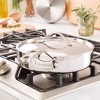 Bloomhouse 10 Inch Triply Stainless Steel Fry Pan W/ Lid W/ Non-Stick Non-Toxic Pro Ceramic Interior Frying Pan - 3 of 4
