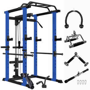 Dexmalle Home Adjustable Pullup Squat Rack 1000Lbs Capacity Comprehensive Fitness Barbell Rack - 1 of 4