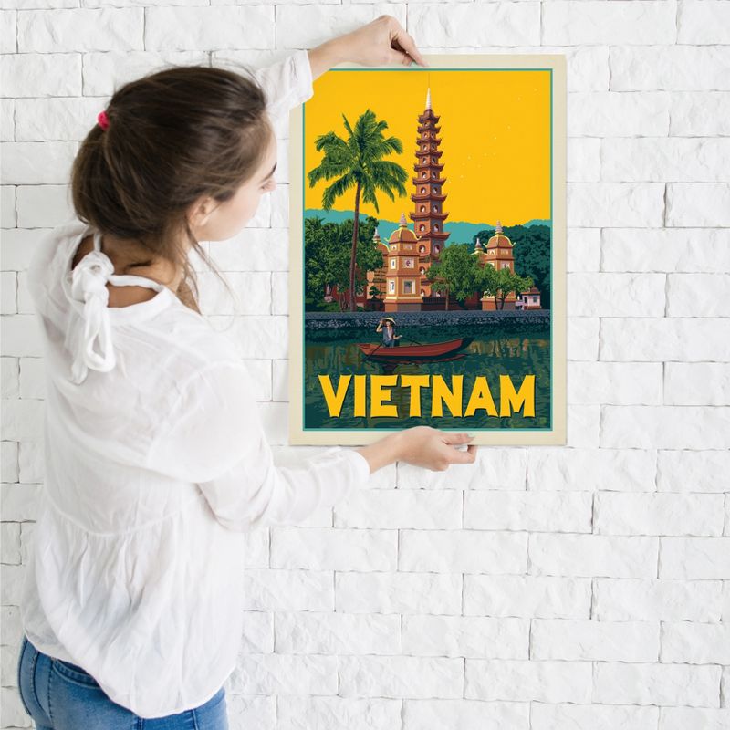 Americanflat Vintage Architecture World Traveler Vietnam Hanoi By Anderson Design Group Poster, 3 of 7