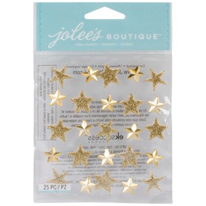 Jolee's Boutique Mini Repeats Stickers - Gold Stars, 25pcs - 1 of 1