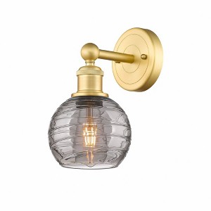 Athens Deco Swirl - 1 Light Wall Sconce In Industrial Style-10.5 Inches Tall and 6 Inches Wide - 1 of 1