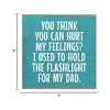 Slickblue Funny Memory Sign – 7x7 Wood Decor Funny Father Memory Quote – Great Gift for Dads or Sons, Color Options - 3 of 3