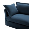 Modern Chenille Fabric Single Sofa With 1 Big Back Cushion And 2 Big Pillows,Single Couch,Slipcovered Chair-Maison Boucle - 4 of 4