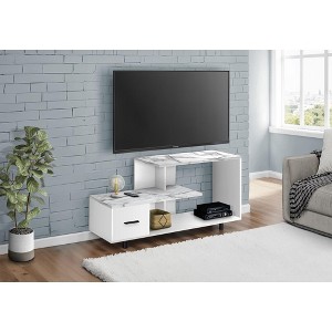 Sapphtopaz Modern TV Stand for TVs Up to 69" 3-Levels Open Shelves Media Entertainment Center with Storage Drawer TV Stands for Living Room - 1 of 4