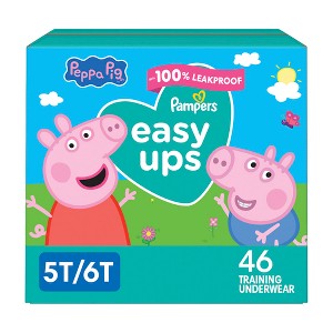 Easy Ups Girls' Disposable Training Underwear - (Select Size and Count) - 1 of 4
