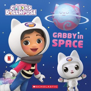 Gabby's Dollhouse: Gabby in Space (Shaped Storybook with Shiny Cover) - by  Pamela Bobowicz (Paperback) - 1 of 1