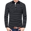 Men's Casual Golf Polo Shirts Athletic T Shirt Long Sleeve Wicking Quick Dry Slim Fit Cotton Sports Shirts - 2 of 4