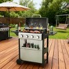 BAOURE 4-Burner Propane Gas BBQ Grill, 34,200 BTU Outdoor Barbecue with 311 sq in Cooking Grids & Foldable Side Tables - 4 of 4