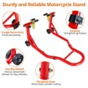 Motorcycle Stand Lift - 900lbs Front & Rear Combo Universal Motorcycle Stands | Compatible With Most Yamaha Honda Kawasaki Suzuki BMW Motorcycles - 4 of 4