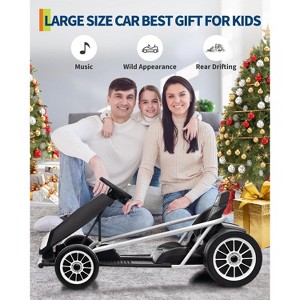 Kids Ride On Go Kart Toy,14.3" XL Seat,Full Metal FrameMax Load 155Lbs Racing for Kids 8-12 Years - 1 of 4