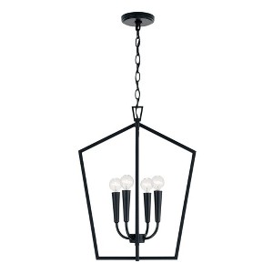 Capital Lighting Holden 4 - Light Chandelier in  Matte Black - 1 of 2