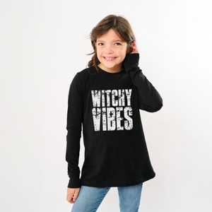 Witchy Vibes - Youth Long Sleeve Graphic T-Shirt - 1 of 4
