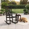 FDW Outdoor Rocking Chair Patio Rocking Chair Porch Rocking With High Back for Porch Garden - 2 of 4
