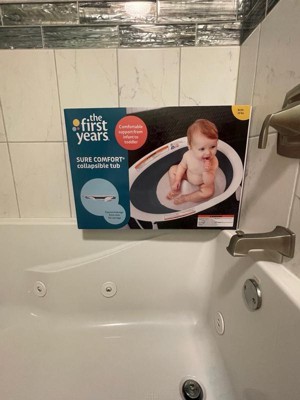 The First Years Sure Comfort Infant To Toddler Collapsible Baby Bathtub Target