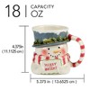 Certified International Set of 4 18oz Snowman Greetings Mugs - 3 of 3