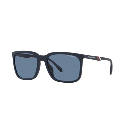 Armani Exchange Ax4117su 57mm Man Rectangle Sunglasses Dark Blue Lens ...