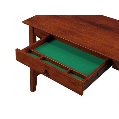 Walnut Solid Wood X Design Writing Desk with Drawer
