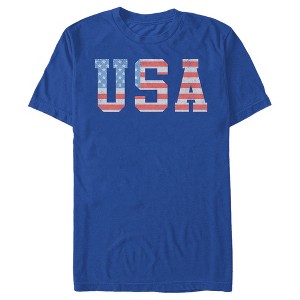 Men's Lost Gods American Flag Letters USA T-Shirt - 1 of 4