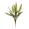 Fern Foliage Bush Set of 6 17.5 inch Height Variegated Plastic Greenery for Home Decor By Melrose - 3 of 3