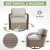 EAGLE PEAK Coastal Vista Outdoor Patio Furniture Set, Half-Moon Curved Wicker Patio Conversation Set with Coffee Table - 4 of 4