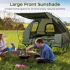 Tangkula Folding 2-Person Camping Tent Cot Portable Pop-Up Tent with Sleeping Bag&Air Mattress for Outdoor Activity - 2 of 4