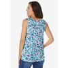 Woman Within Perfect Printed Scoopneck Tank - 3 of 4