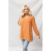 Women's Meg Chiffon Slit Top - ZENANA - 3 of 3