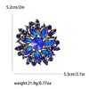 Anna-Kaci Crystal Rhinestone Bridal Flower Wreath Brooch Pin Necklace for Weddings Christmas - 2 of 4