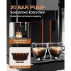 Acekool 20Bar Fully Automatic Espresso Machine, Built-in Grinder, Touch Control, Dual Boiler, Milk Frother & Auto-Cleaning System, 1.5L Tank, Black - 4 of 4