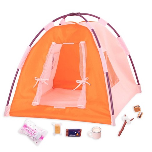 Fits two dolls AMERICAN GIRL Great Outdoors DOLL TENT Camping Accessory 