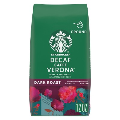 Photo 1 of **Exp 8/13/24**
Starbucks Dark Roast Decaf Ground Coffee  Caff Verona  100% Arabica  1 bag (12 oz.)