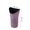 Unique Bargains Auto Car Trash Can Durable Seat Back Trash Bin Pink 1 Pc 3.9" Width 7.5" Height Plastic Rhinestone - 3 of 4
