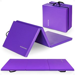 BalanceFrom All Purpose 2'x6'x1.5" Extra Thick High Density Anti Tear Gymnastics Gym Folding Exercise Aerobics Mats - 1 of 4