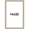 PosterPalooza | 14x22 Thin Barnwood Picture Frame, UV Acrylic, 2 Finishes - Grey and Black - 2 of 4