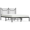 vidaXL Metal Bed Frame with Headboard Black 59.1 in.x78.7 in. - 2 of 4